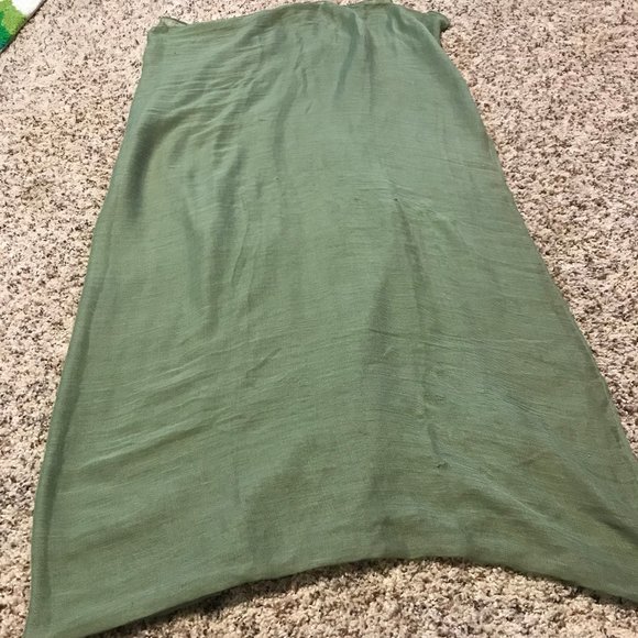 Sheer Green Scarf/ Tapestry - Picture 2 of 2